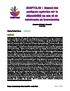 ADAPTOLAV : Impact des pratiques agricoles sur la disponibilité en eau et en nutriments en lavanderaies