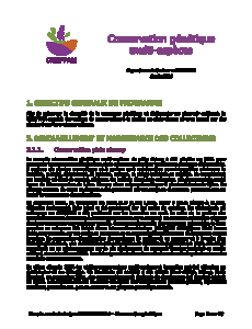 Conservation génétique multi-espèces