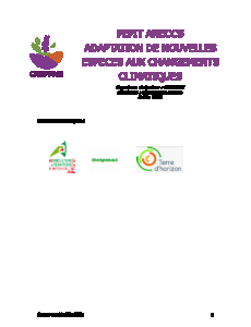 PEPIT ANECCS ADAPTATION DE NOUVELLES ESPECES AUX CHANGEMENTS CLIMATIQUES